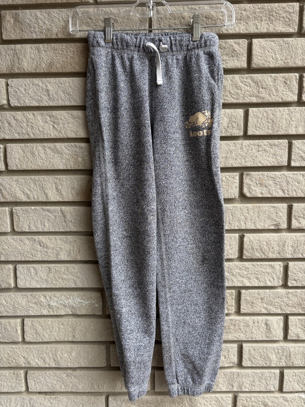 Roots Classic Salt and Pepper Sweatpants Size 10